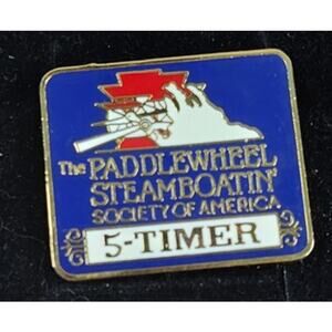 Paddlewheel Steamboatin Society Of America Steamboat 5 Timer Pin